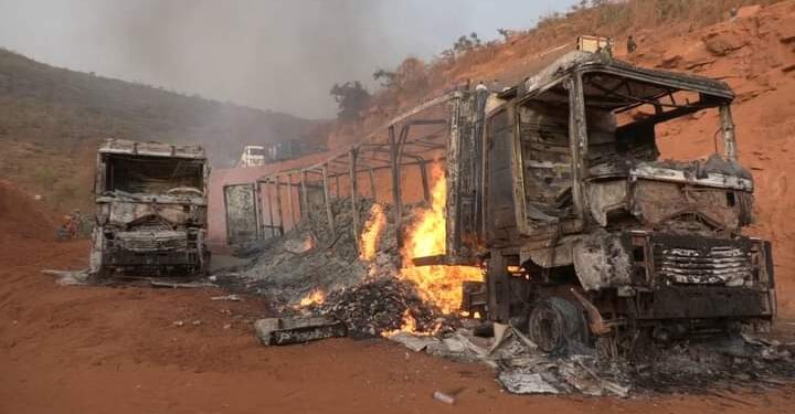 Sur la nationale Kindia-Conakry: deux camions brûlés vifs