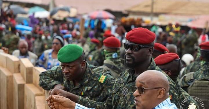 Échangeurs de Kagbelen et du Km36 : Le colonel Mamadi Doumbouya en mode visite