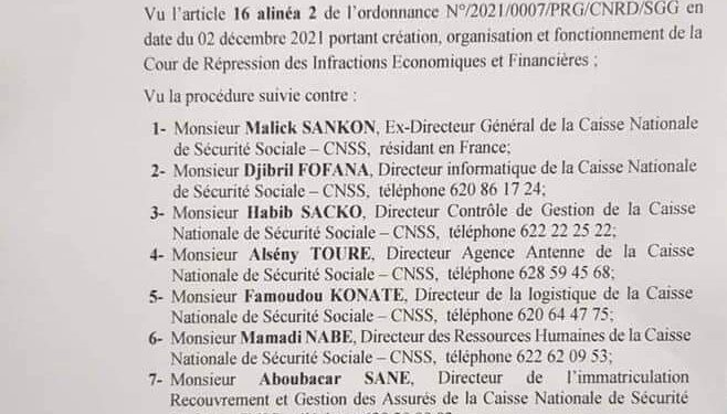 CRIEF: Malick Sankhon ex DG CNSS et Jean Marc Telliano ancien ministre rattrapés par la justice