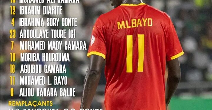 El. 2eme journée Can 2025: le 11 probable de la Guinée pour affronter la Tanzanie